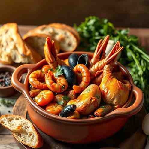 Mar i Muntanya - Catalan Chicken & Seafood Stew Recipe